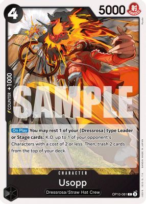 Usopp OP10-081 card