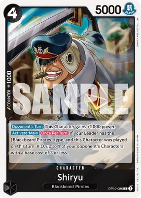 Shiryu OP10-086 card