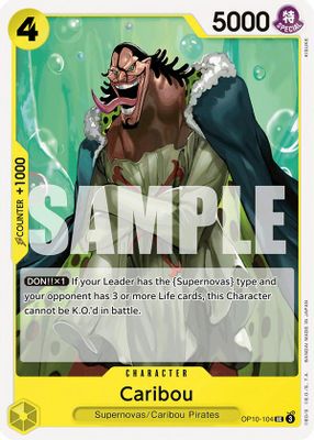 Caribou OP10-104 card