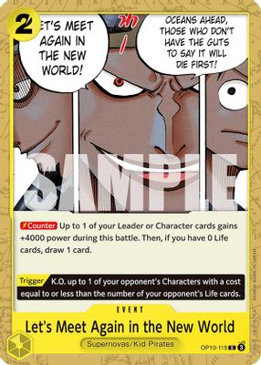 Let's Meet Again in the New World OP10-115 card