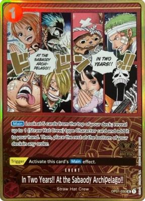 In Two Years!! At the Sabaody Archipelago!! OP01-030 card