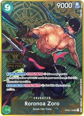 Roronoa Zoro OP06-118 card