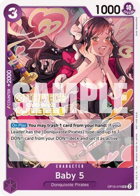 Baby 5 OP10-076 card