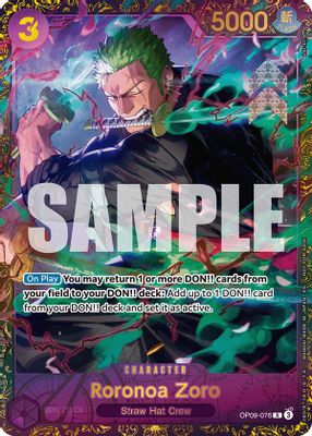 Roronoa Zoro OP09-076 card