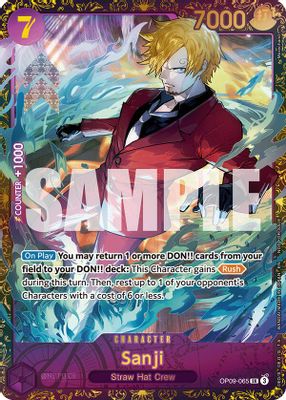 Sanji OP09-065 card
