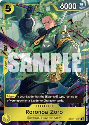 Roronoa Zoro OP07-113 card