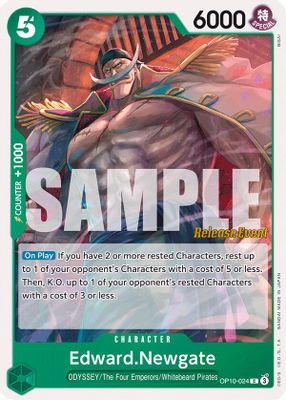 Edward.Newgate OP10-024 card