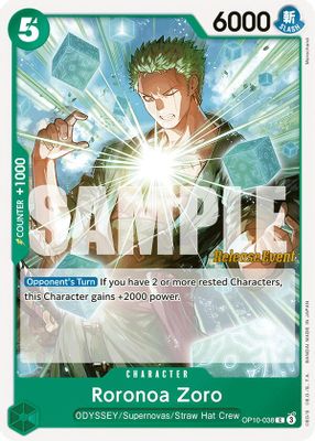 Roronoa Zoro OP10-038 card