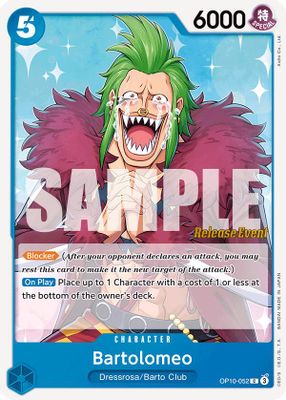 Bartolomeo OP10-052 card