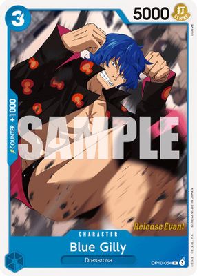 Blue Gilly OP10-054 card