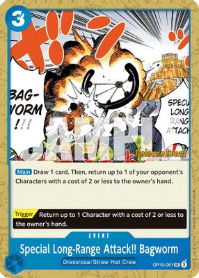 Special Long-Range Attack!! Bagworm OP10-061 card