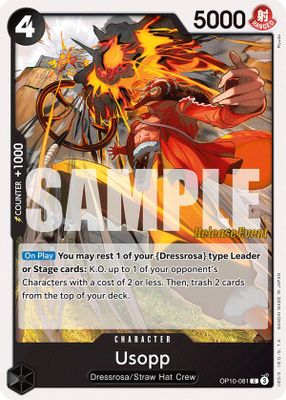 Usopp OP10-081 card