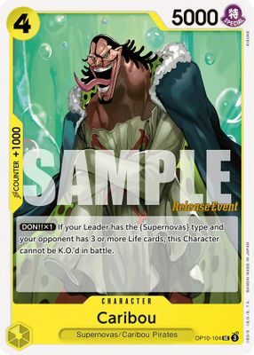 Caribou OP10-104 card