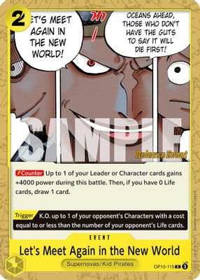 Let's Meet Again in the New World OP10-115 card