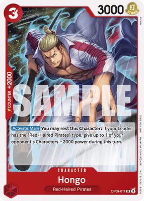 Hongo OP09-011 card