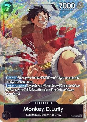 Monkey.D.Luffy P-075 card