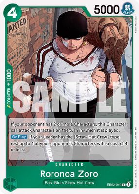 Roronoa Zoro EB02-019 card