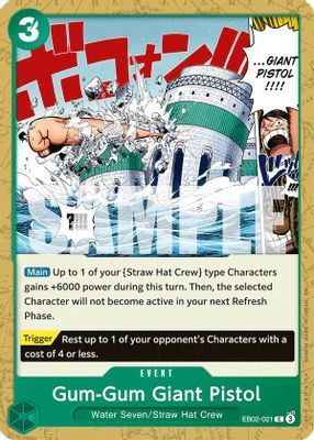 Gum-Gum Giant Pistol EB02-021 card