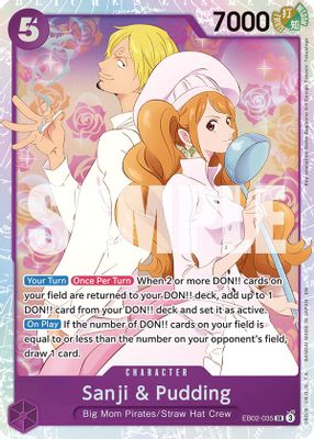 Sanji & Pudding EB02-035 card