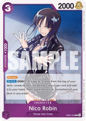 Nico Robin EB02-036 card
