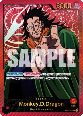 Monkey.D.Dragon OP07-001 card