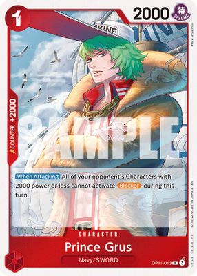 Prince Grus OP11-013 card