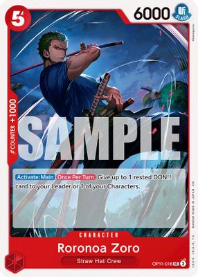 Roronoa Zoro OP11-016 card
