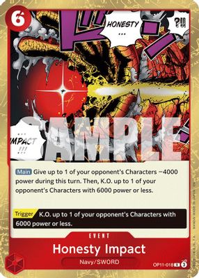 Honesty Impact OP11-018 card