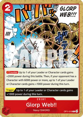 Glorp Web!! OP11-019 card