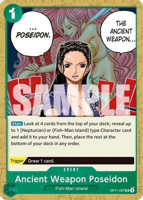 Ancient Weapon Poseidon OP11-037 card