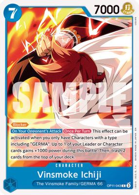 Vinsmoke Ichiji OP11-043 card