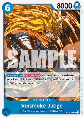 Vinsmoke Judge OP11-044 card