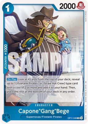 Capone"Gang"Bege OP11-048 card