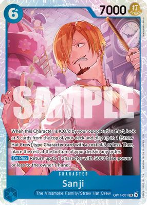 Sanji OP11-051 card