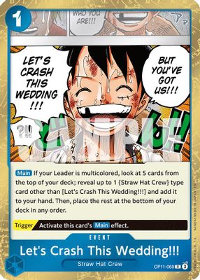 Let's Crash This Wedding!!! OP11-060 card