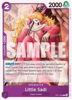 Little Sadi OP11-063 card