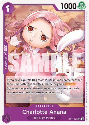 Charlotte Anana OP11-065 card
