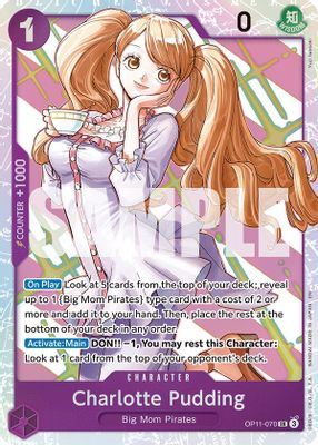 Charlotte Pudding OP11-070 card