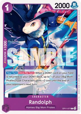 Randolph OP11-077 card