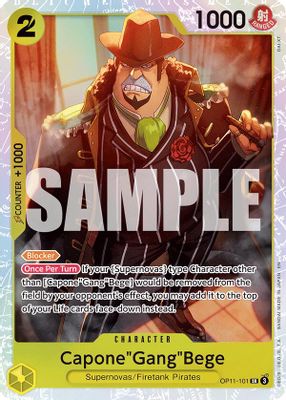 Capone"Gang"Bege OP11-101 card