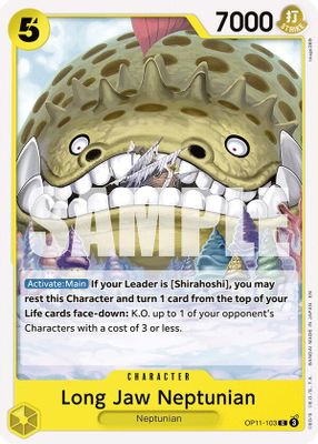 Long-Jaw Neptunian OP11-103 card