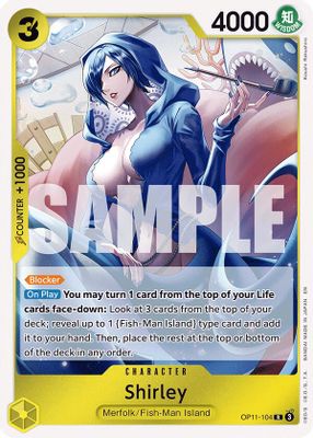 Shirley OP11-104 card