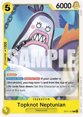 Topknot Neptunian OP11-107 card