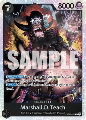 Marshall.D.Teach ST27-005 card