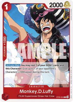 Monkey.D.Luffy ST23-004 card