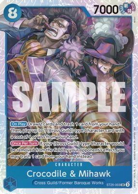 Crocodile & Mihawk ST25-003 card