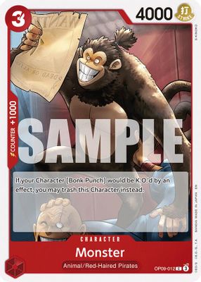 Monster OP09-012 card