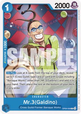 Mr.3 OP09-056 card