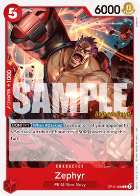 Zephyr OP11-006 card