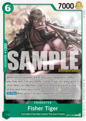 Fisher Tiger OP11-035 card